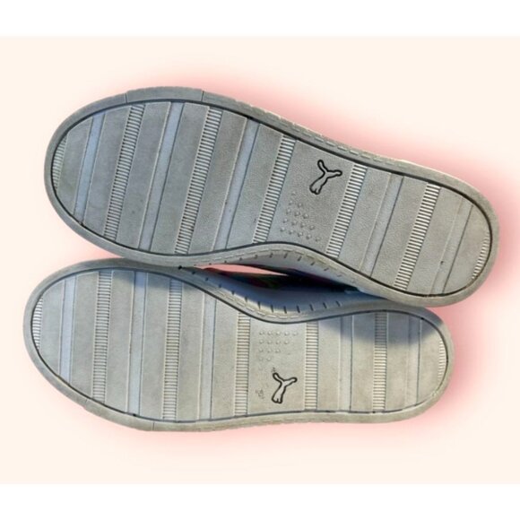 Puma Girls White Sneakers W/ Rainbow Stripe Design Size 4.5 US - Picture 6 of 8